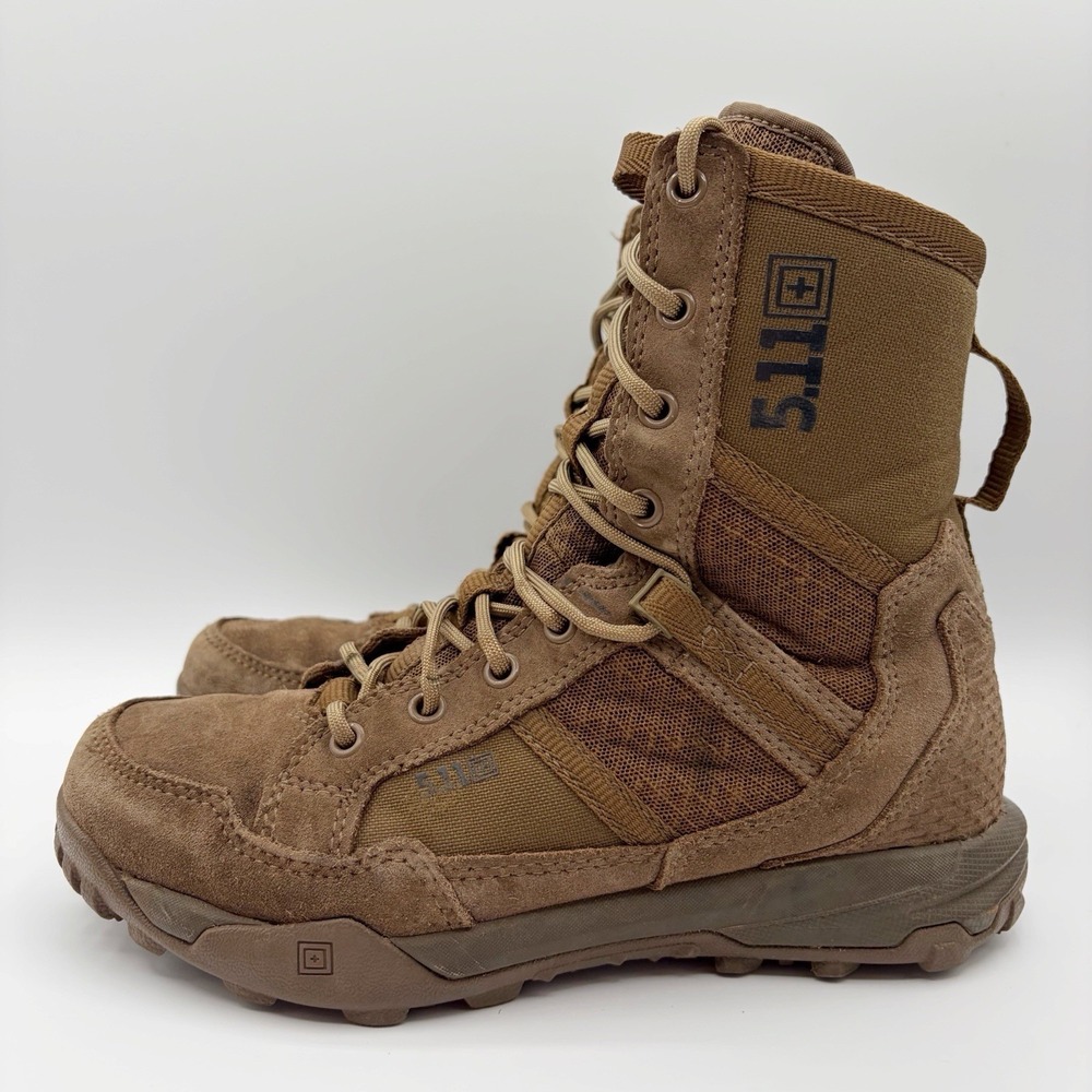 5.11 Tactical A/T Men's 8in Non-Zip Boot, 12422 Dark Coyote US 6 EU 38.5